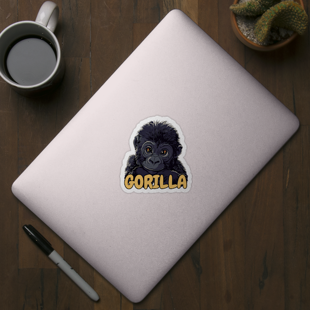 Baby Gorilla - Jungle Cuteness by TuncGK